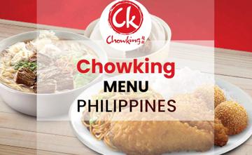 Chowking Philippines Menu Price