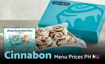 Cinnabon Philippines Menu Price