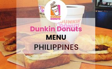 Dunkin Donuts Philippines Menu Price