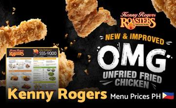 Kenny Rogers Philippines Menu Price