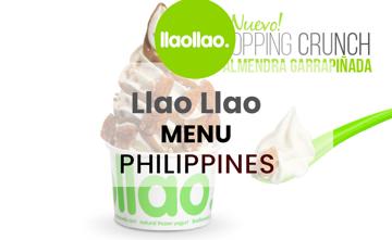 Llao Llao Philippines Menu Price