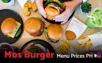 MOS Burger Philippines Menu Price