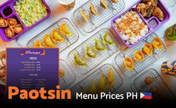 Paotsin Philippines Menu Price