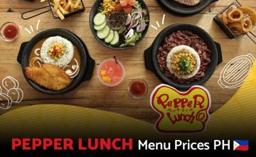 Pepper Lunch Philippines Menu Price