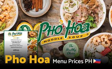 Pho Hoa Philippines Menu Price