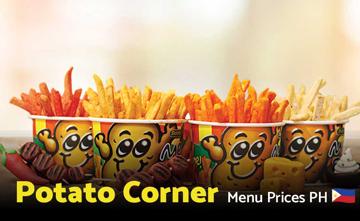 Potato Corner Philippines Menu Price