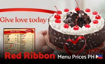 Red Ribbon Philippines Menu Price