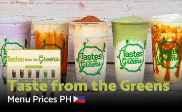 Taste from the Greens Philippines Menu Price