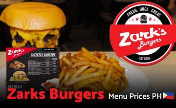 Zark's Burgers Philippines Menu Price