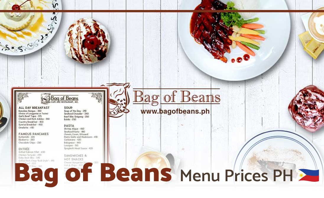 Bag of Beans Menu Prices Philippines 2025