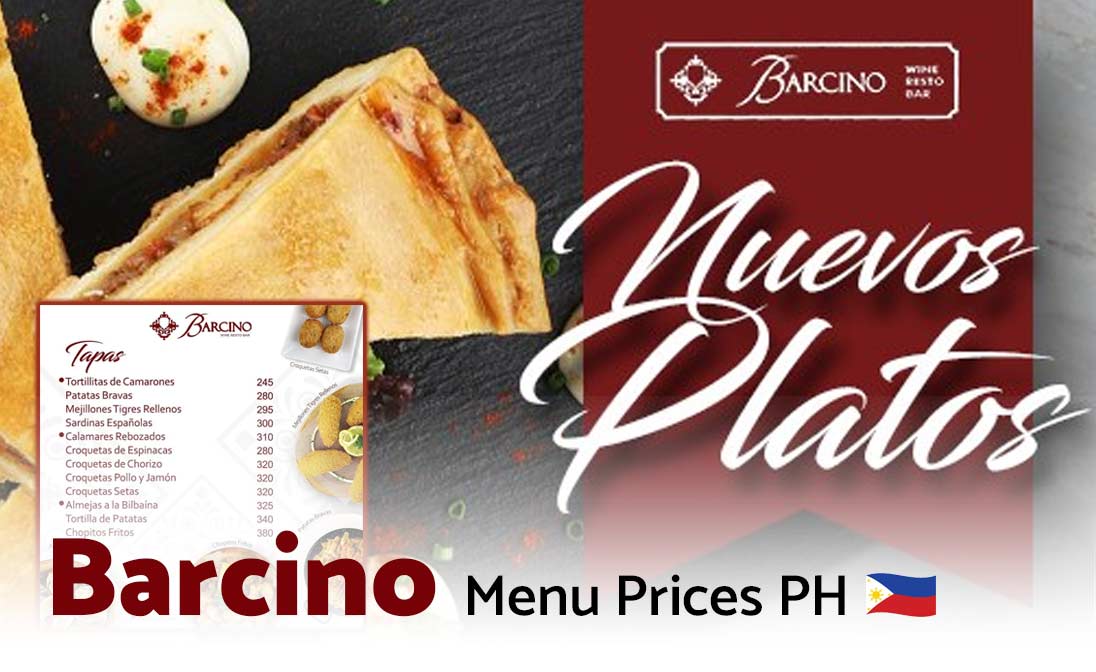 Barcino Menu Prices Philippines 2025