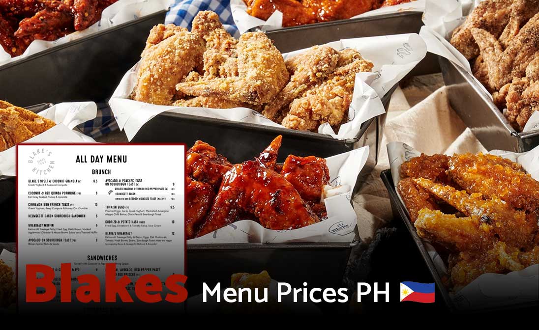 Blakes Menu Prices in Philippines 2024