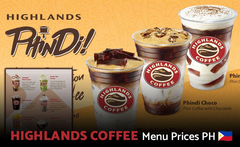 Highlands Coffee Menu Prices Philippines 2025