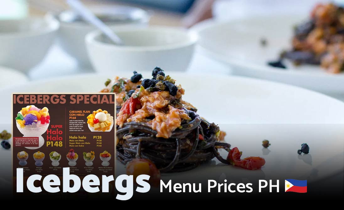 Icebergs Menu Prices Philippines 2025