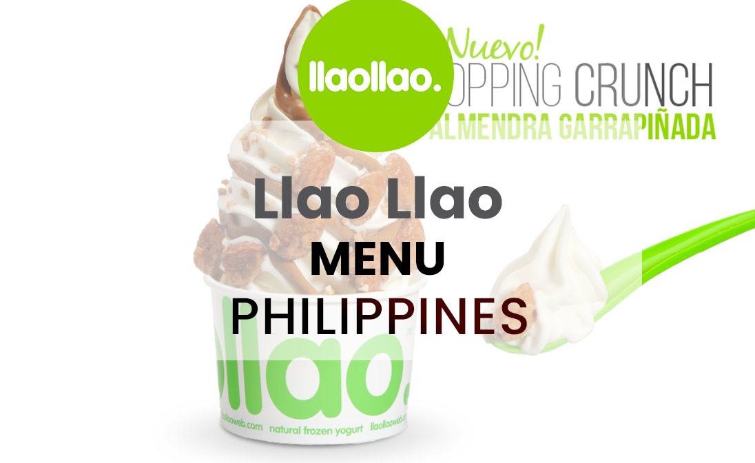 Llao Llao Menu Prices Philippines 2025