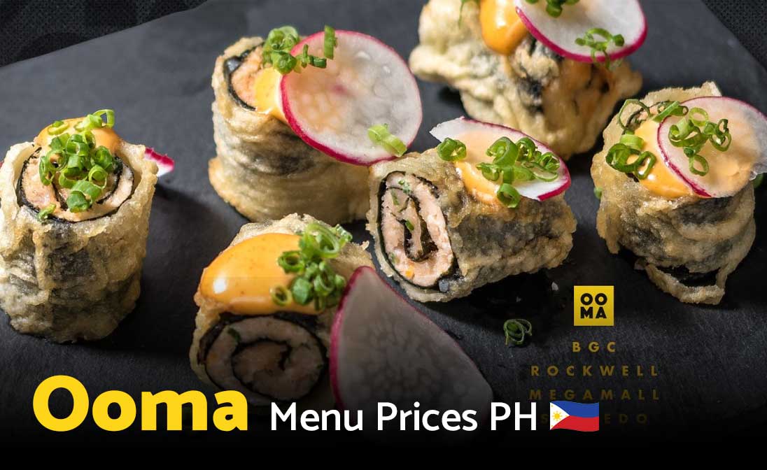 Ooma Menu Prices Philippines 2025