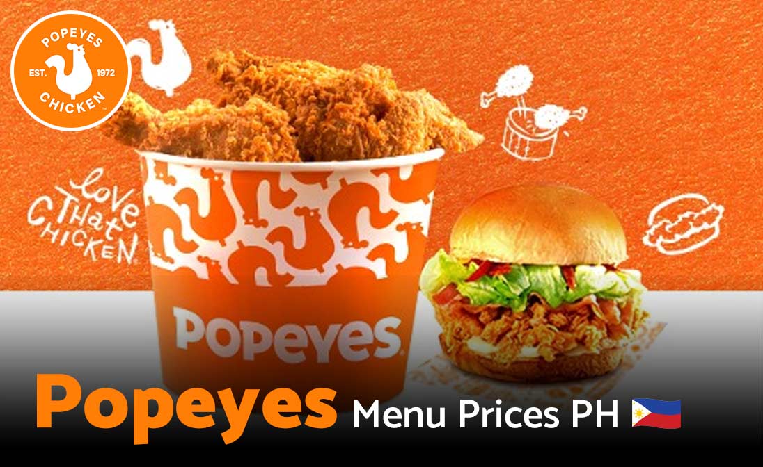 Popeyes Menu Prices Philippines 2025