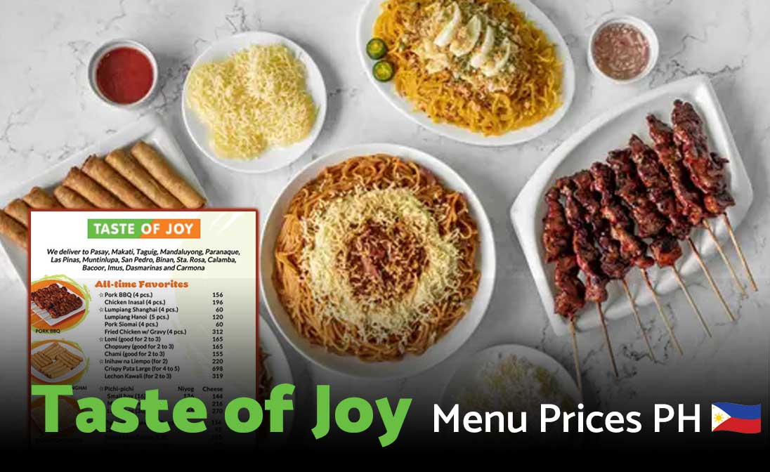 Taste of Joy Menu Prices Philippines 2025