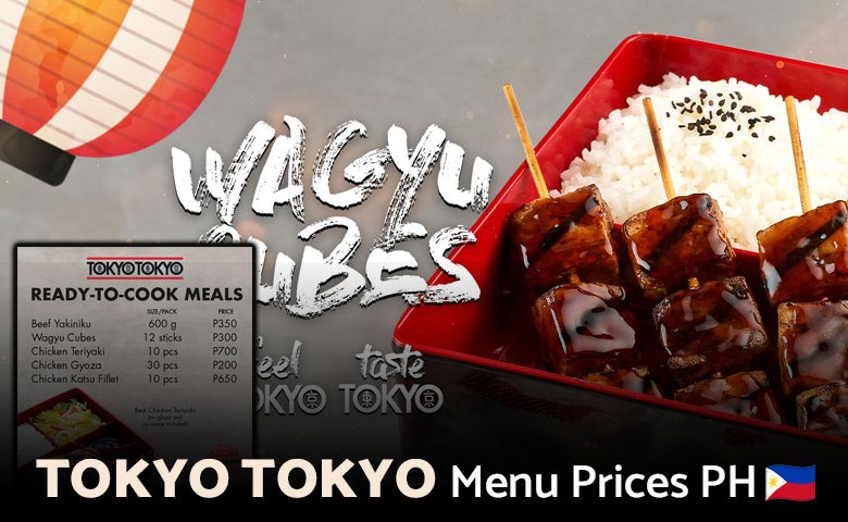 Tokyo Tokyo Menu Prices Philippines 2025