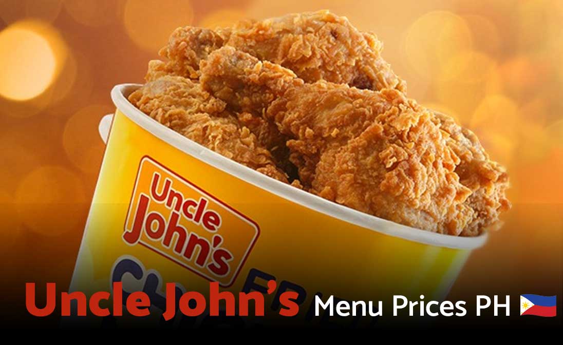 Uncle John's Menu Prices Philippines 2025