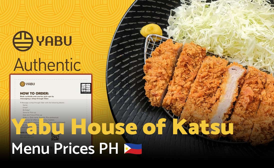 Yabu House of Katsu Menu Prices Philippines 2025